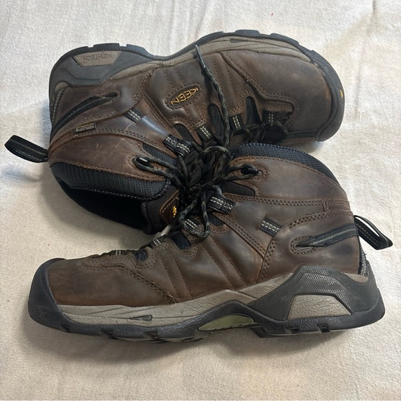KEEN KEY-TECH Utility Men's Detroit XT Mid Steel Toe Waterproof Work Boot Sz9D - Picture 2 of 12